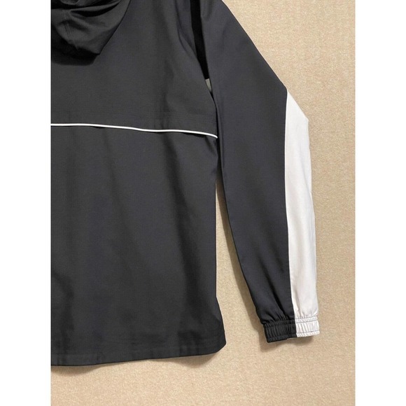 Reebok Jacket Men's Medium Black Hooded Zipper Pockets - Picture 11 of 11